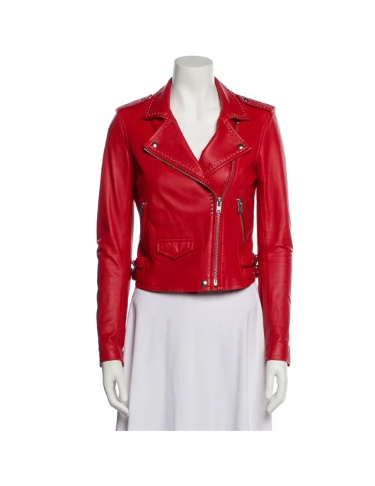 Cleopatra Coleman Clipped Leather Jacket