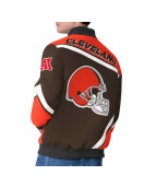 Cleveland Browns Maximum Racing Brown Jacket