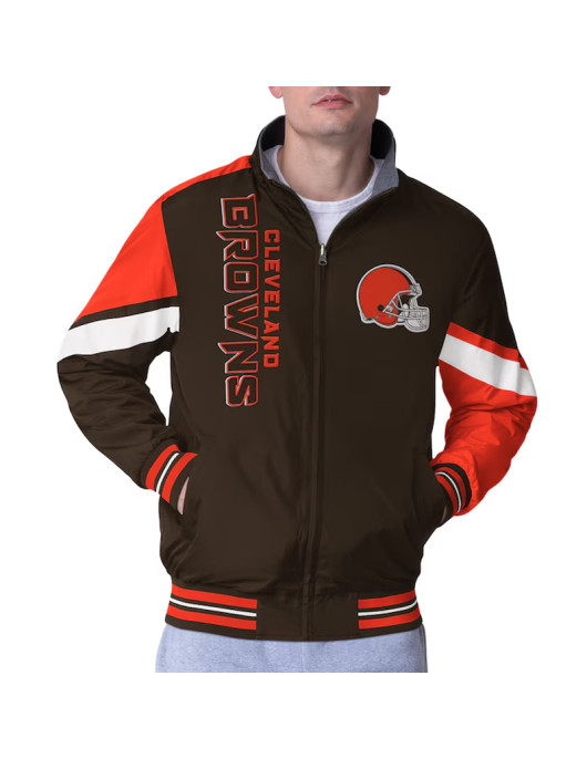 Cleveland Browns Strong Arm Brown Full-Zip Jacket