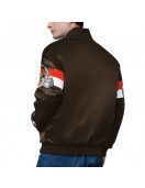 Cleveland Browns Triple Option Varsity Satin Jacket