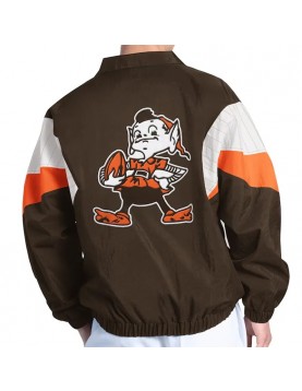 Cleveland Browns Yard Line Brown Full-Zip Jacket