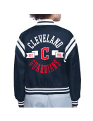 Cleveland Guardians Printed Logo Varsity Satin Jacket
