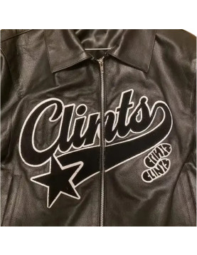 Clints Black Leather Jacket
