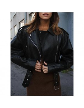 Cobra Kai S06 Peyton List Leather Jacket