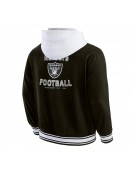 Cotton Hooded Black Las Vegas Raiders Jacket