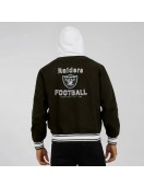 Cotton Hooded Black Las Vegas Raiders Jacket