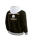 Cotton Hooded Black Pittsburgh Steelers Jacket