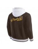 Cotton Hooded Brown San Diego Padres Jacket