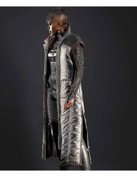 Cyberpunk 2077 Brigitte Silver Sleeveless Coat