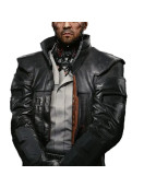 Cyberpunk 2077 Game Goro Takemura Black Leather Coat