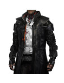 Cyberpunk 2077 Game Goro Takemura Black Leather Coat
