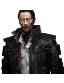 Cyberpunk 2077 Game Goro Takemura Black Leather Coat