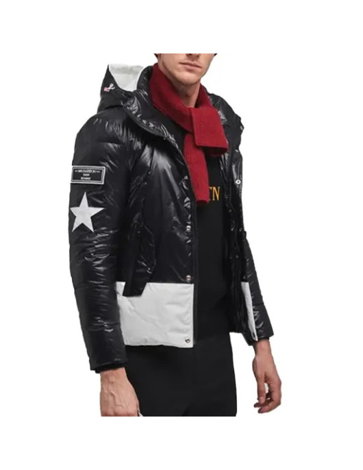 Cyberpunk Hooded White Block Jacket