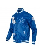 Dallas Cowboys Best of Classic Rib Satin Jacket Dallas Cowboys Best of Classic Rib Satin Jacket