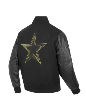 Dallas Cowboys Full-Zip Black Varsity Jacket