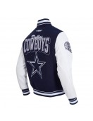Dallas Cowboys Team Badge Classic Rib Varsity Jacket