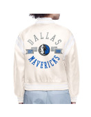 Dallas Mavericks Printed Logo Varsity Satin Jacket