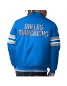 Dallas Mavericks Scout Blue Varsity Satin Jacket Dallas Mavericks Scout Blue Varsity Satin Jacket