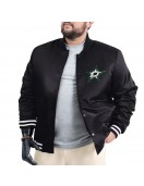 Dallas Stars Adaptive Bold Logo Varsity Satin Jacket Dallas Stars Adaptive Bold Logo Varsity Satin Jacket