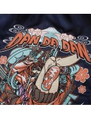 Dandadan Souvenir Navy and Silver Bomber Jacket