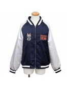 Dandadan Souvenir Navy and Silver Bomber Jacket