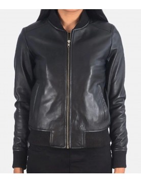 Danielle Rose Russell Legacies Bomber Leather Jacket