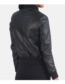 Danielle Rose Russell Legacies Bomber Leather Jacket