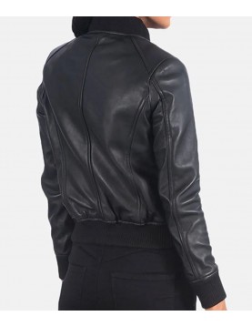 Danielle Rose Russell Legacies Bomber Leather Jacket