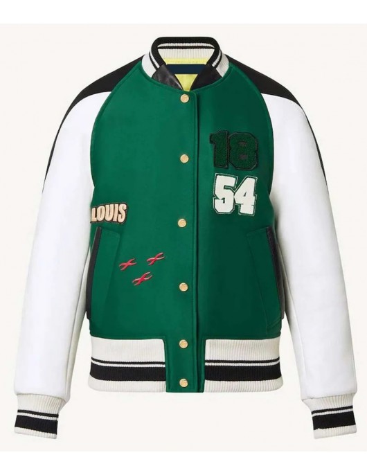 Dawn Staley Green Wool Varsity Jacket – LV Letterman Style