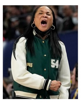 Dawn Staley Green Wool Varsity Jacket – LV Letterman Style