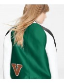 Dawn Staley Green Wool Varsity Jacket – LV Letterman Style