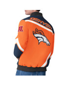 Denver Broncos Maximum Racing Orange Jacketm Racing Black Jacket