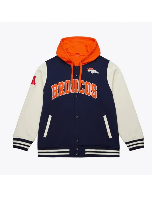 Denver Broncos Sideline Varsity Fleece Jacket Denver Broncos Sideline Varsity Fleece Jacket