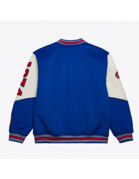 Denver Nuggets Team History Royal Vintage Logo Varsity Jacket