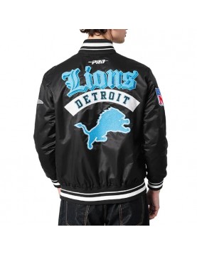 Detroit Lions Best of Classic Rib Satin Jacket