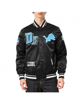 Detroit Lions Best of Classic Rib Satin Jacket