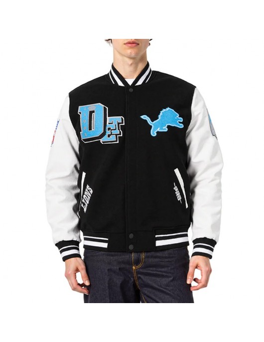 Detroit Lions Best of Classic Rib Varsity Jacket