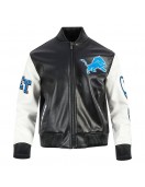 Detroit Lions City Signature Men's Leather Varsity Jacket