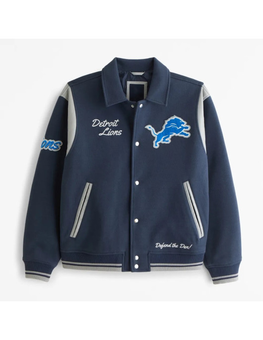 Detroit Lions Defend The Den Varsity Jacket