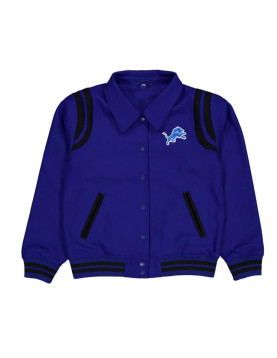 Detroit Lions Sport Night Teddy Varsity Jacket