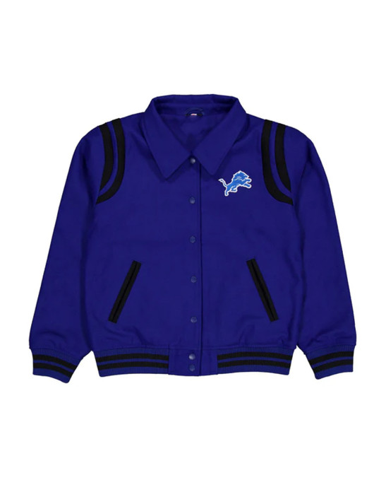 Detroit Lions Sport Night Teddy Varsity Jacket