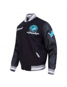 Detroit Lions Team Badge Classic Rib Varsity Jacket Detroit Lions Team Badge Classic Rib Varsity Jacket