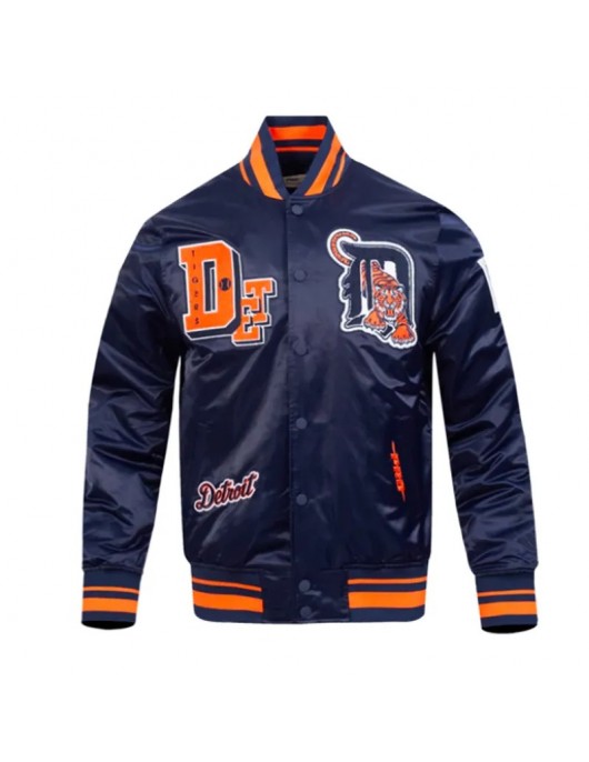 Detroit Tigers Best of Classic Rib Satin Jacket Detroit Tigers Best of Classic Rib Satin Jacket