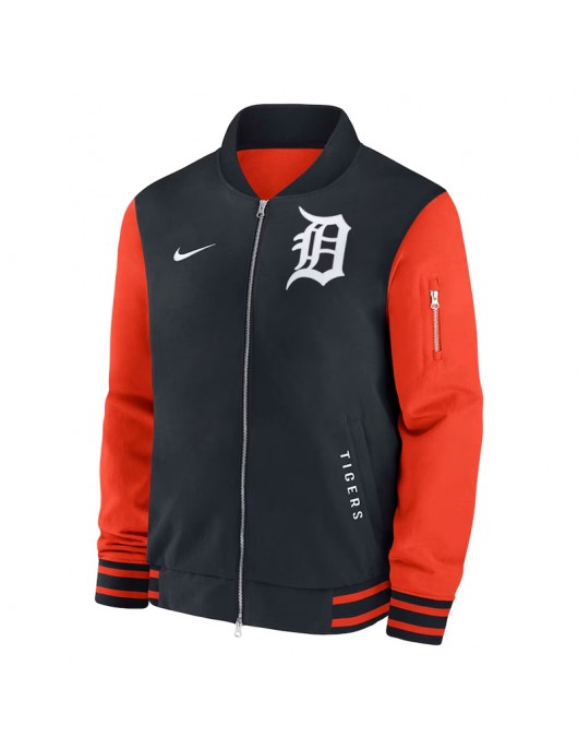 Detroit Tigers Dugout Bomber Full-Zip Jacket