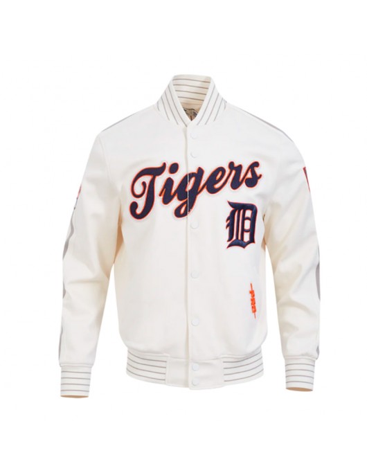 Detroit Tigers Logo Game Day Eggshell Jacket