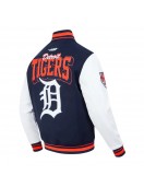 Detroit Tigers Team Badge Classic Rib Varsity Jacket