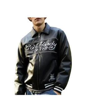 Ed Hardy Leather Jacket