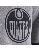 Edmonton Oilers Heather Gray Striped Fleece Jacket Edmonton Oilers Heather Gray Striped Fleece Jacket