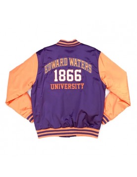 Edward Waters Purple and Orange Baseball Jacket