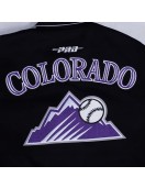 Eggshell Black Colorado Rockies Game Day Current Logo Jacket